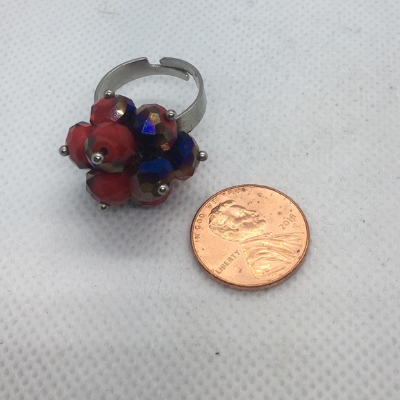 4 for $12: Iridescent Beaded Ring - Picture 5 of 5